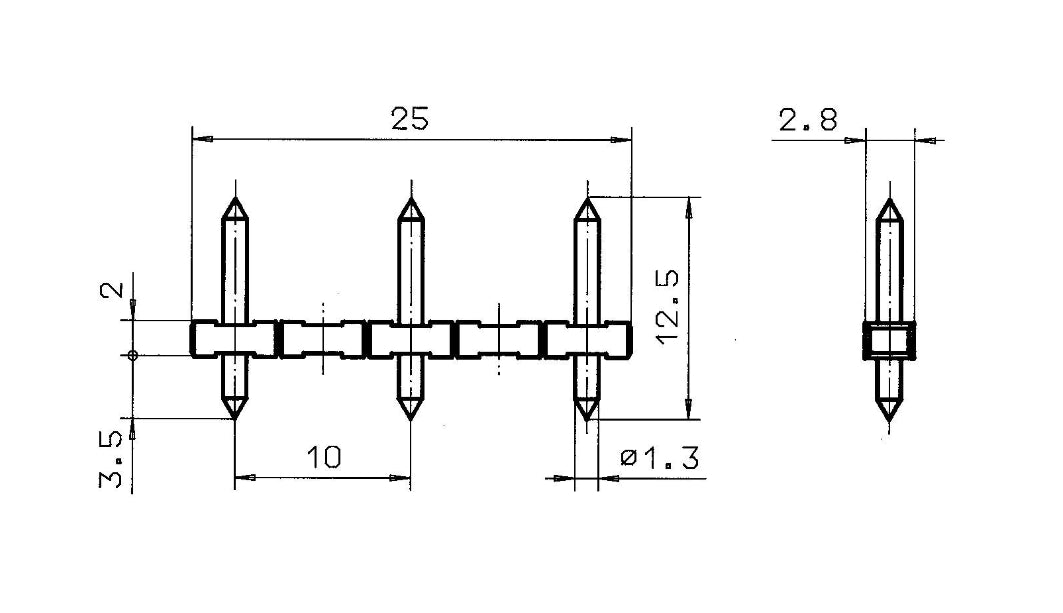 STL 130(10mm)-V BK Connector Series
