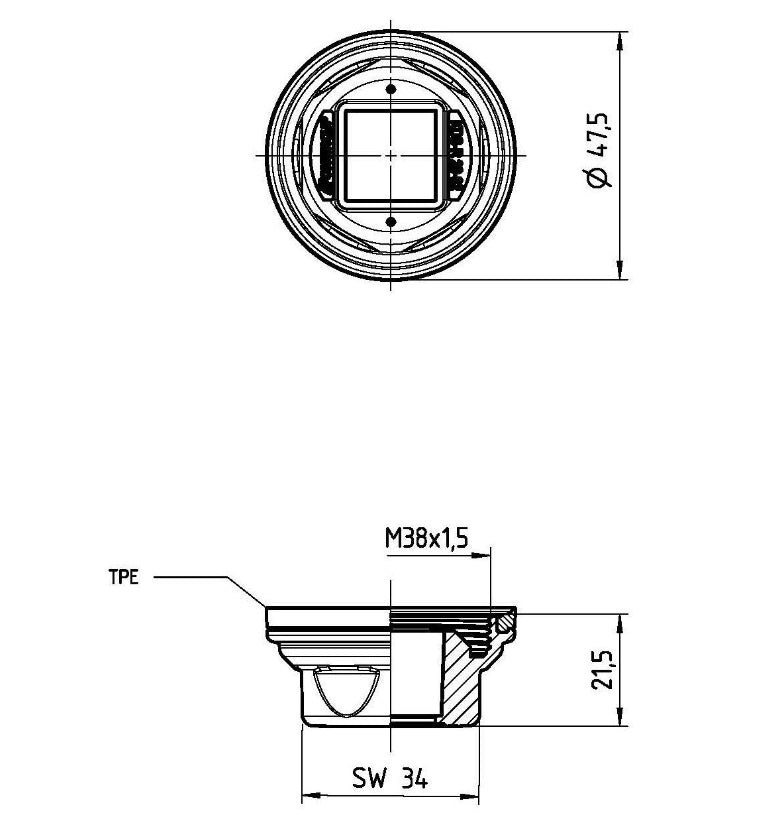 KDS-R BK Series (Round Cable Entry)