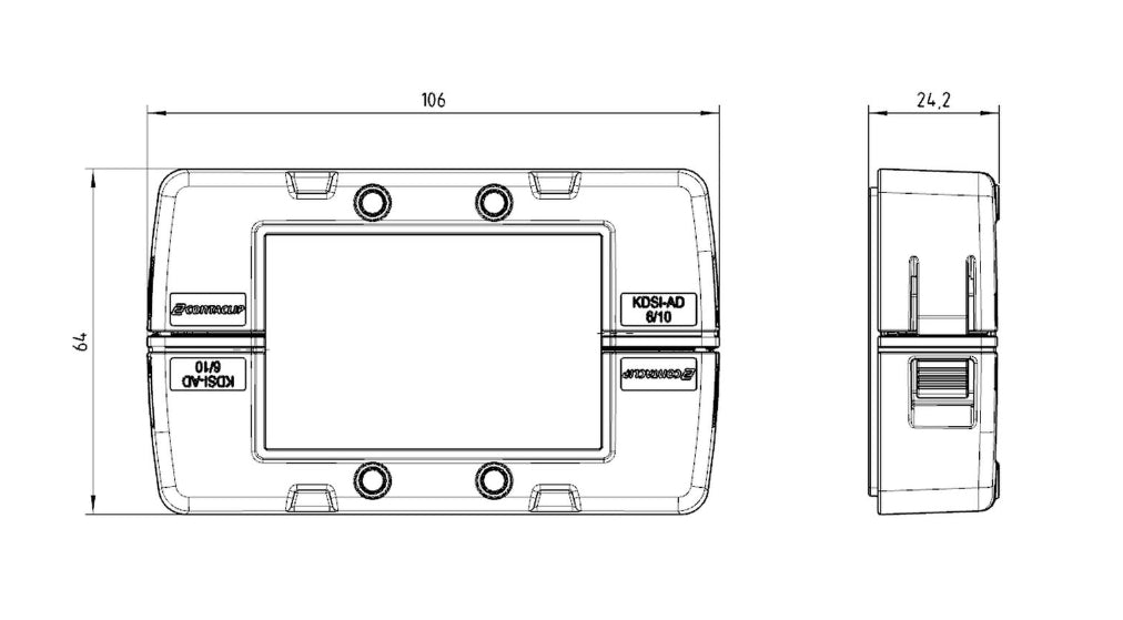 KDSI-SR BK Cable entry Series