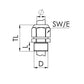 KV/Mex-e 1.5mm BK cable gland series